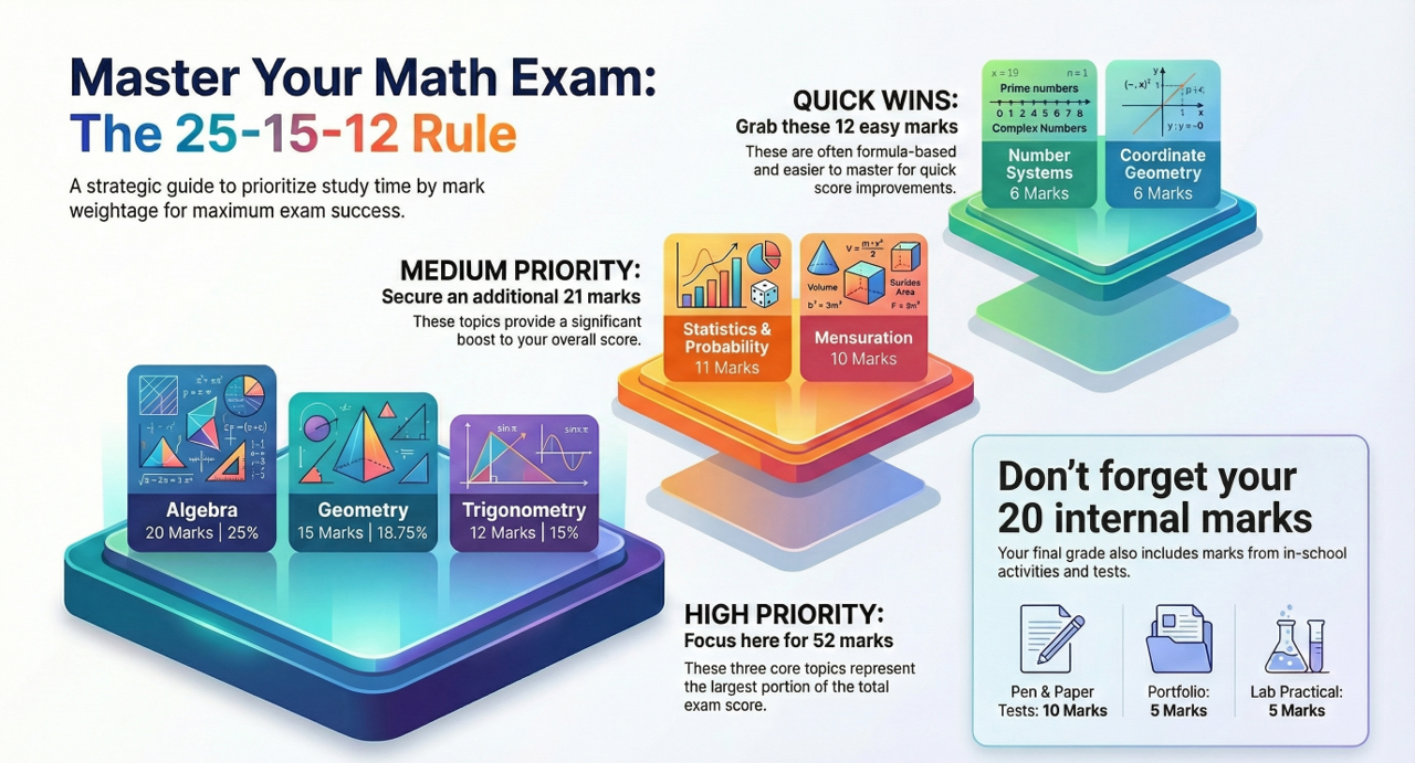 How to Score 100 in maths Exam